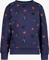 Unsigned jongens sweater met raketten blauw - Maat 92