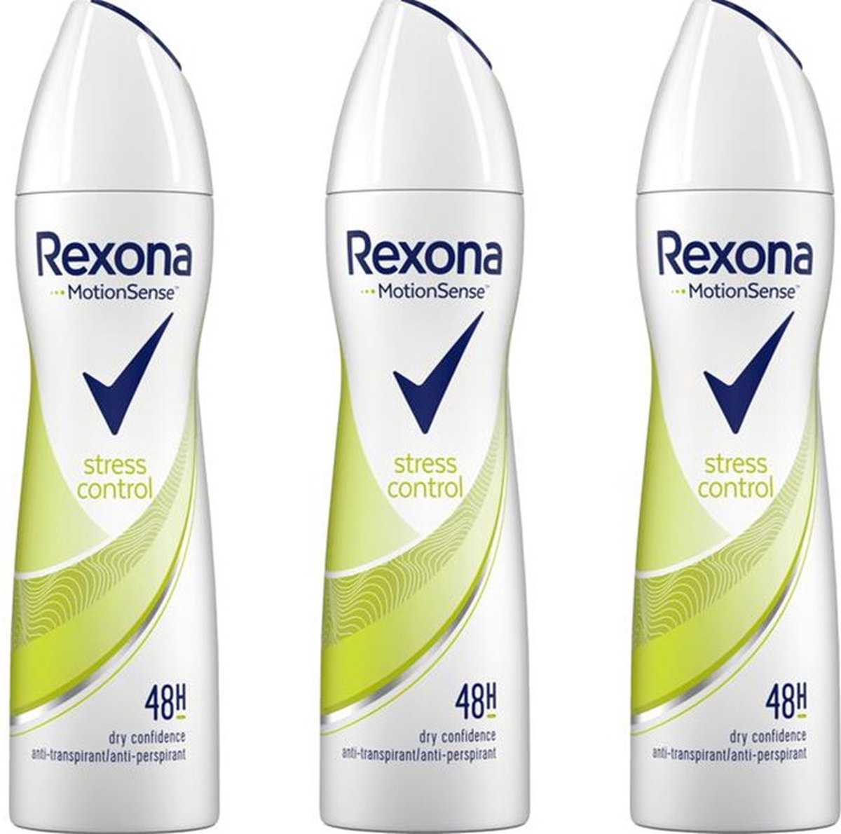 Goedkoopste Rexona Deo Spray - Stress Control - 3 x 150 ml