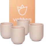 Vatten® - Tasses à café - Set de 4 - Rose clair - 180ml - Mug à café
