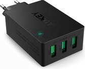 Aukey PA-U35 - Chargeur USB 3 ports (30 W / 6 A) avec technologie AiPower pour smartphone, noir