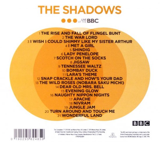 The Shadows: Live At The Bbc [CD]