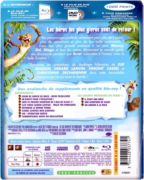 L'Âge de glace 3 : Le Temps des dinosaures [Blu-Ray]