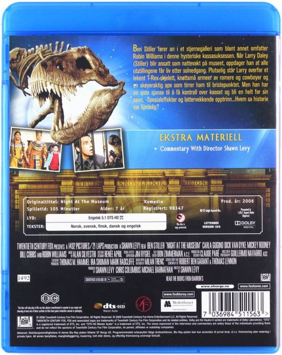 Night at the Museum [Blu-Ray] (Blu-ray), Bill Cobbs | Dvd's | bol