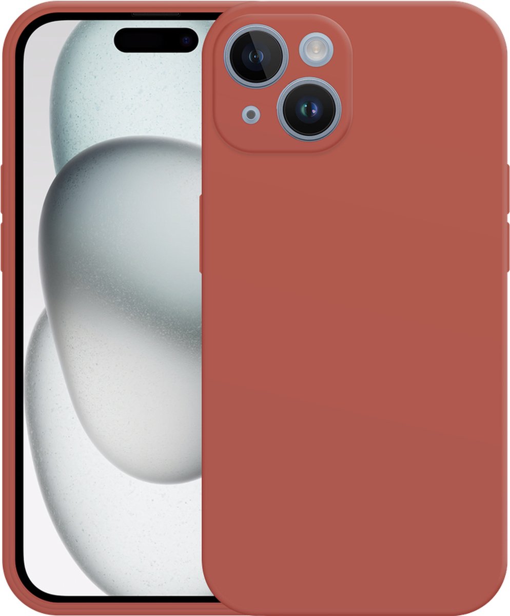 Just in Case hoesje geschikt voor iPhone 15 Hoesje - Color Backcover - Rood