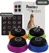 Praatknop Hond - Honden Speelgoed - Dogbuttons - Honden training - 32 Unieke Stickers - Laat uw Hond Spreken
