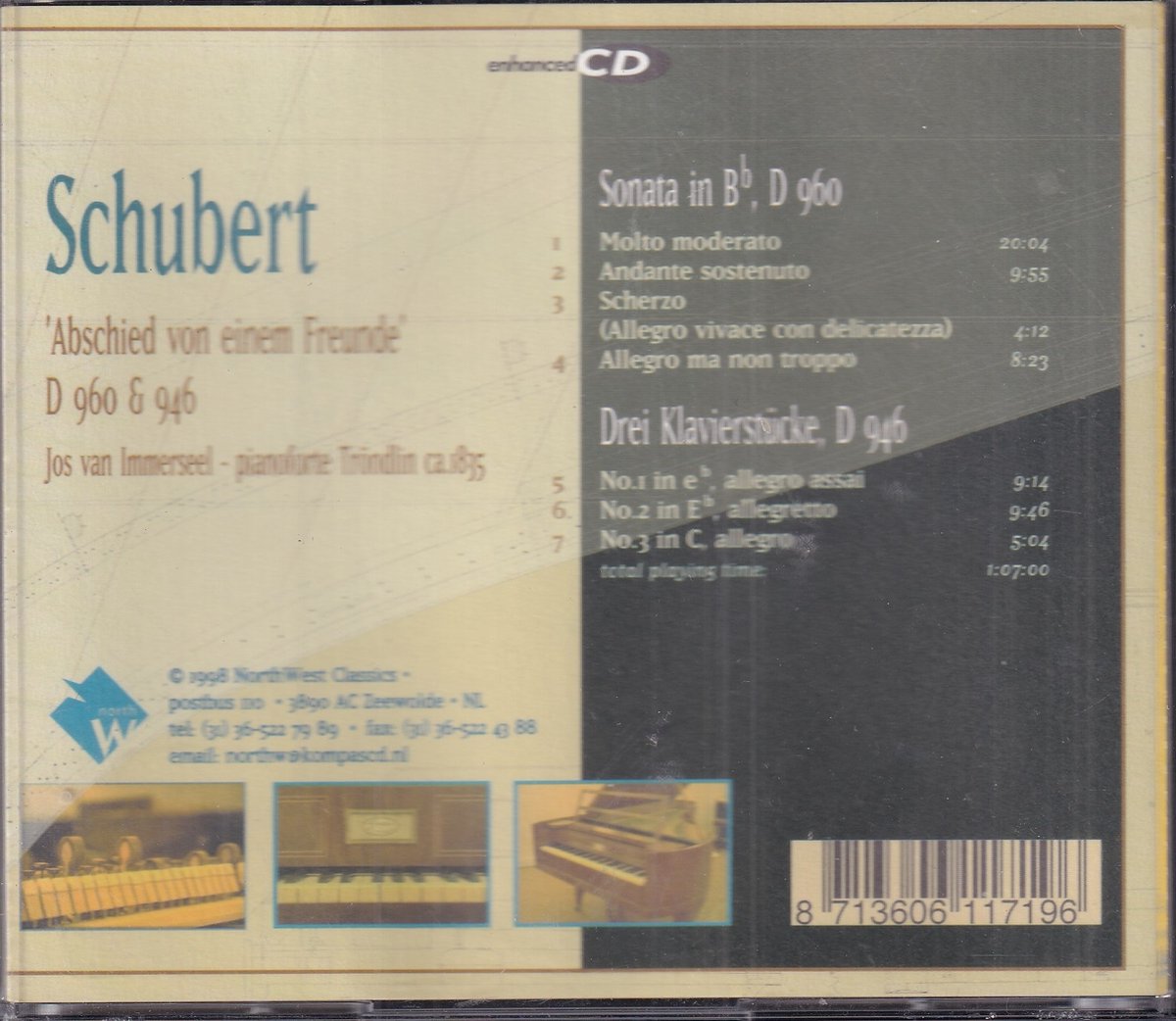 Abschied von einem Freunde - Franz Schubert - Jos van Immerseel (piano)
