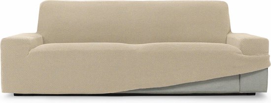 Fleece Bankhoes Dikke Pluche Sofahoes - Super Zacht Antislip Meubelbeschermer Beige 70x120 Cm