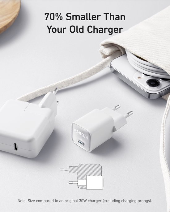 Anker 47W Nano 3 GaN Charger sports a dual USB-C design