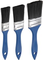 FX Tools Verfkwasten set plat - set van 3x stuks - 25/38/50 mm waterbasis en oliebasis verf