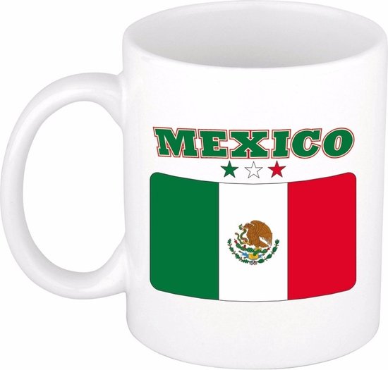 Beker / mok met de Mexicaanse vlag - 300 ml keramiek - Mexico