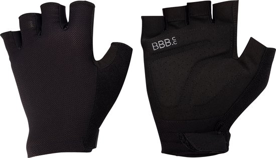 BBB Cycling AirSupport - Fietshandschoenen Zomer - 15 - 25 ° - Medium Padding - Ventilerende - Racefiets & MTB - Unisex Wielrenhandschoenen - Zwart