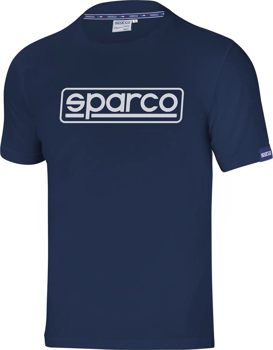 Sparco T-Shirt FRAME - Marineblauw - T-shirt maat m