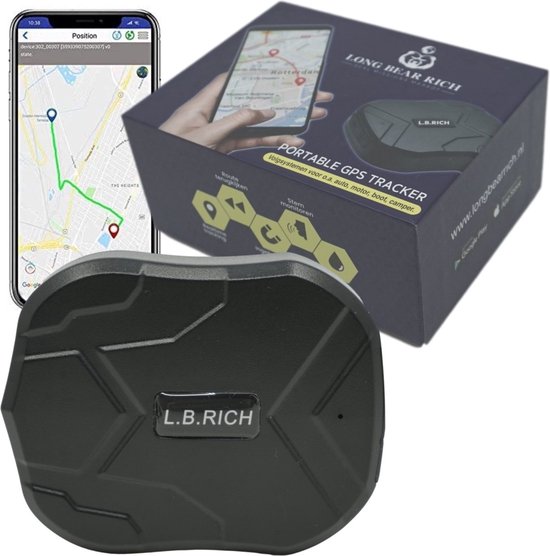 Auto - Scooter - Boot- Fatbike - Volgsysteem - GPS Tracker - LIVE APP - Vast Magneet - Tot 1 Meter Nauwkeurig - Power Accu