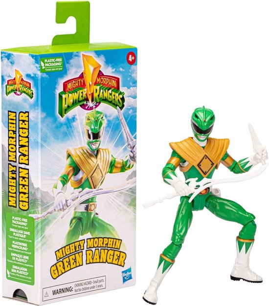 Mighty Morphin Power Rangers Action Figurine Ranger Vert 15 cm | bol