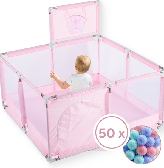 Inklapbare Grondbox Baby - 125×125 cm - Inclusief Speelmat