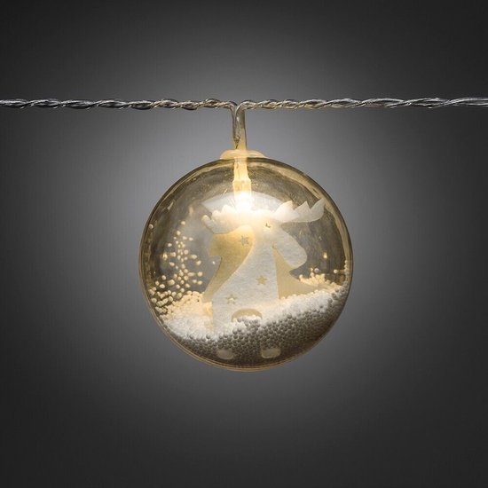 Konstsmide Sneeuwbollen met LED Decoratieve LED Sneeuwbollen Kerst