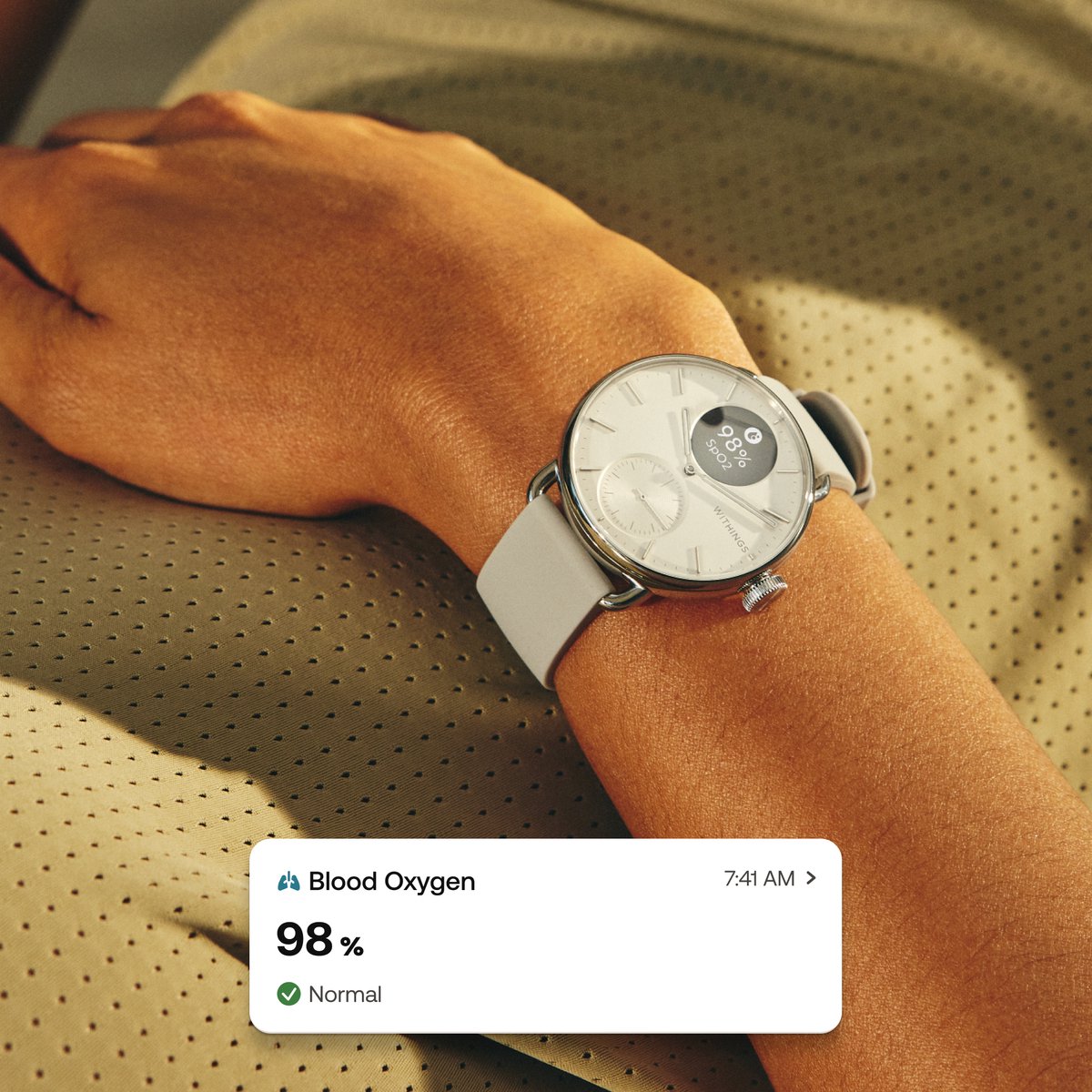 Montre connectée scanwatch 2 38mm blanc Withings