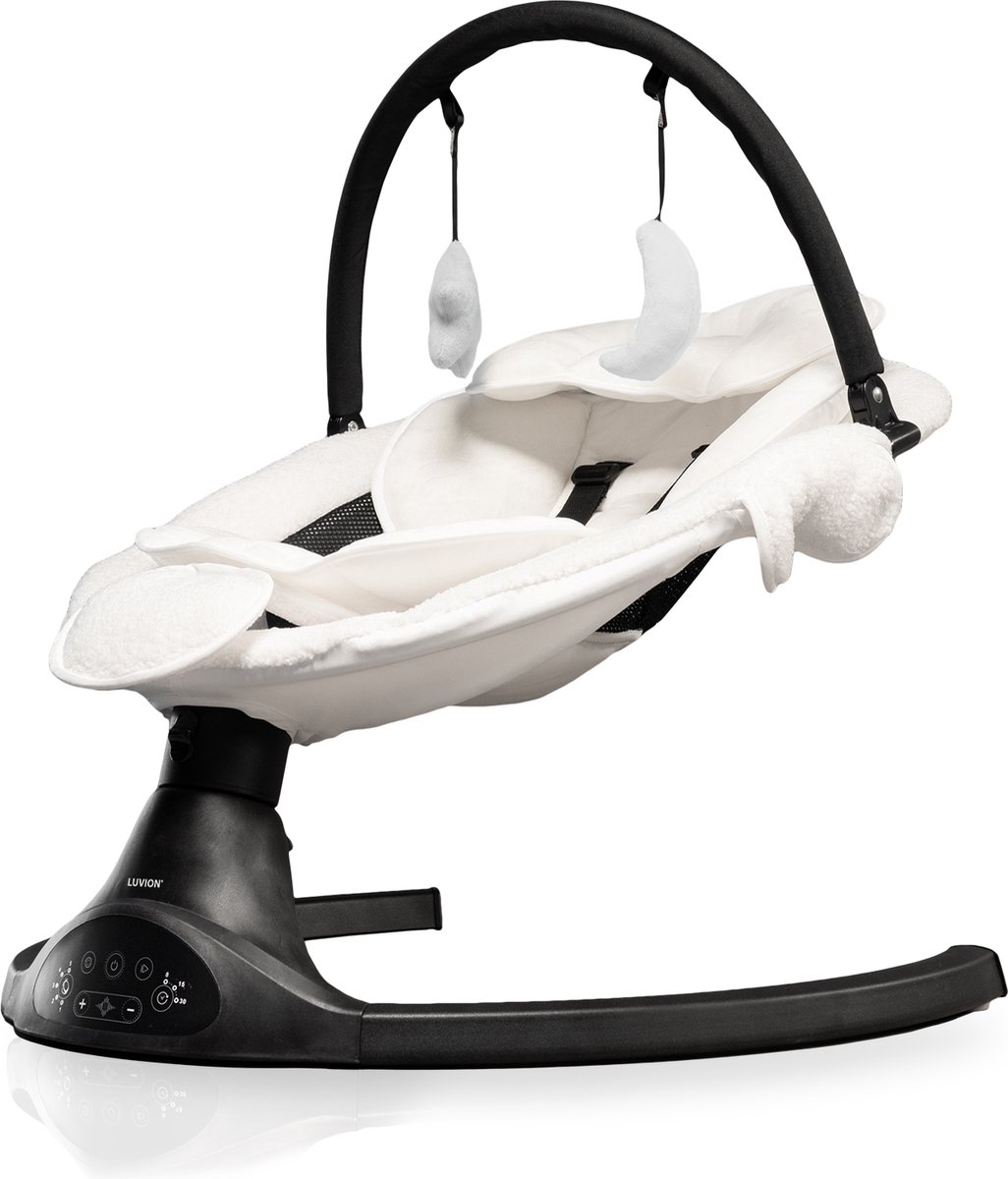 LUVION® Babyswing met Extra Tweede Wipstoelhoes - Elektrische Babyschommel - Automatische Wipstoel voor je Baby - Extra uitneembare wasbare swing hoes — afbeelding 6