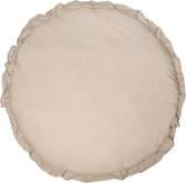 MamaLoes Soft Cotton Ruffle Ecru 90 cm Rond Boxkleed ML020241