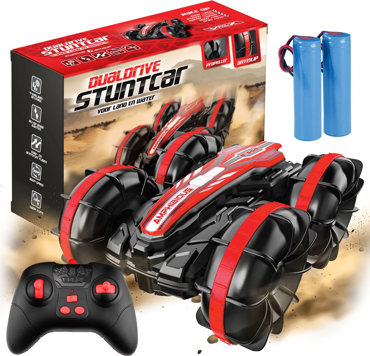 VERTREX RC Bestuurbare Auto Afstandsbestuurbare Auto Race Auto Radiografisch Offroad Afstandbestuurbaar Waterdicht Extra Accu