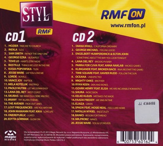 Rmf Fm Styl Vol 4 [2CD] - Hozier