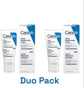 CeraVe - Facial Moisturizing Lotion PM - Gezichtscrème - 52 ml - Hydraterend - Nachtcreme - Duo Pack