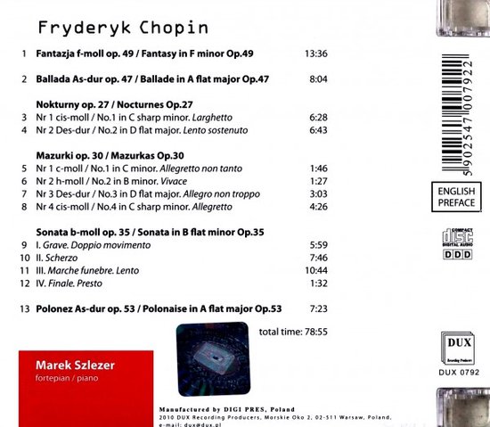 Chopin: Fryderyk Chopin - 