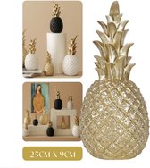 MIRO Ananas Decoratie - Ananas Beeld - 25 CM - Maat L - Goud
