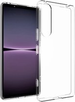 Transparant Dun TPU Hoesje Geschikt voor Sony Xperia 1 V | Back Cover | Lichtgewicht | Ultra Dun Hoesje | Flexibel | Zacht TPU | Doorzichtig