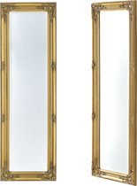 Wandspiegel Jenelle - Met Barok Lijst - 132x42x35 cm - Goud - Eucalyptushout - Luxe Design