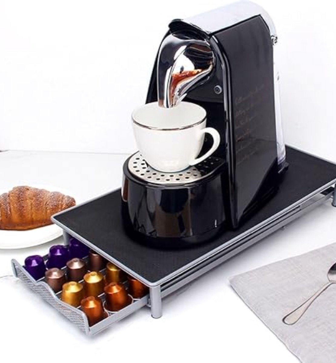 Gadgy Porte Capsule Compatible avec Nespresso Vertuo avec Tiroir