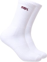 MBH sokken - Mybuckethat sokken - Hoge witte sokken - Maat 41/46