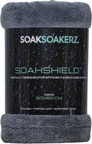 SOAKSHIELD™ MAXI - (50x80 CM) - Professionele Hoog Absorberende Microvezel Detailing Droogdoek - 1400 GSM - Grijs