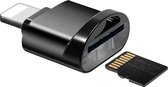 8-Pin (lightning) Kaartlezer voor Micro-SD / TF - geschikt voor iPhone en iPad - Zwart - Provium