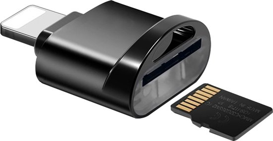 SD-kaartlezer Voor IPhone IPad-camera, Geheugenkaartlezer Met Dubbele Kaartsleuf Ondersteunt Sd