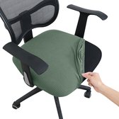 Enkele stoelhoes onderzijde Pastel groen - Chair cover - Ralfos zitting Bureaustoelhoes - bureaustoel hoes - Pastel Groen- Hoes - Voor zitting - Waterafstotende stoelhoes - Stretch - Kantoor en thuisgebruik - Wasmachine bestendig - Cadeau tip