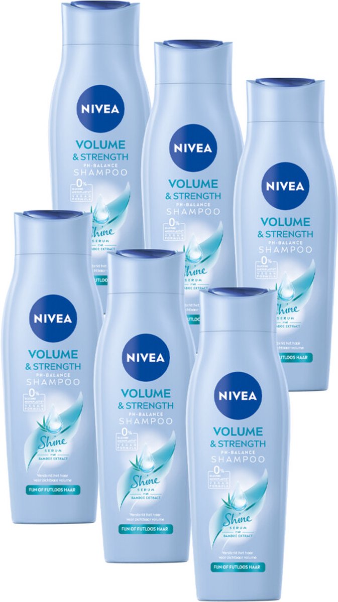 NIVEA Shampoo Volume Care - 3 x 250 ml - Voordeelverpakking