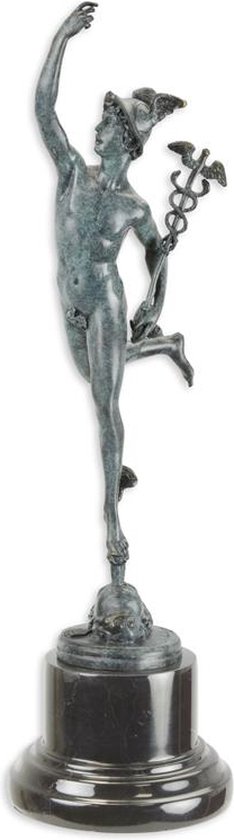 Bronzen beeld - Mercury - sculptuur - 43 cm hoog