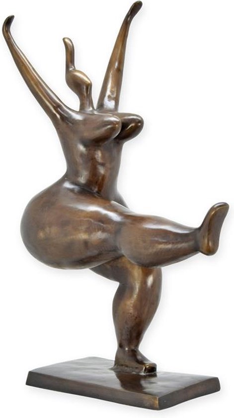 Brons beeld - naakt beeld - danseres - modern - sculptuur - 72 cm hoog