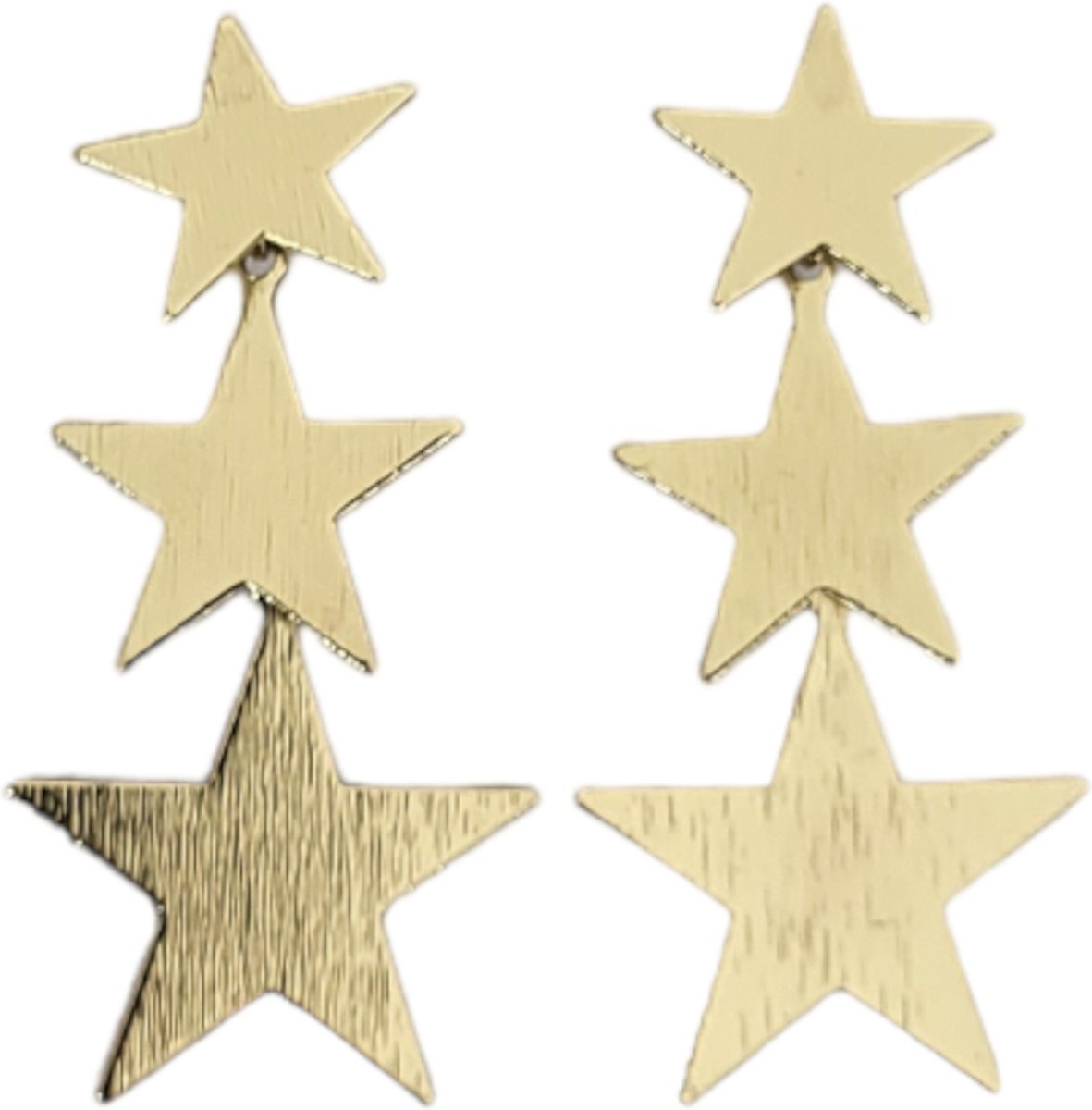 VILLA COCO Sterre - Grote oorbellen - Lichtgewicht - Dames oorhangers - Statement oorbellen - Goud
