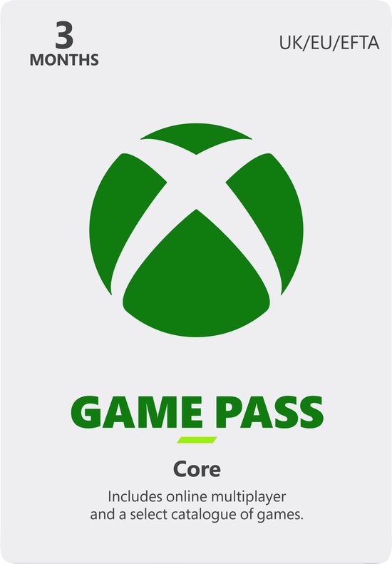 Xbox Game Pass Core - 3 maanden - Xbox Series X|S & Xbox One