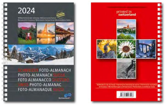 CALENDARIA Agenda Photo-Almanach 2024 43494620 D/E/I/F 15x21cm - Papedis AG