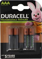 Batterie Duracell Recharge Ultra AAA NiMH Micro d'une capacité allant jusqu'à 850 mAh, pack de 4