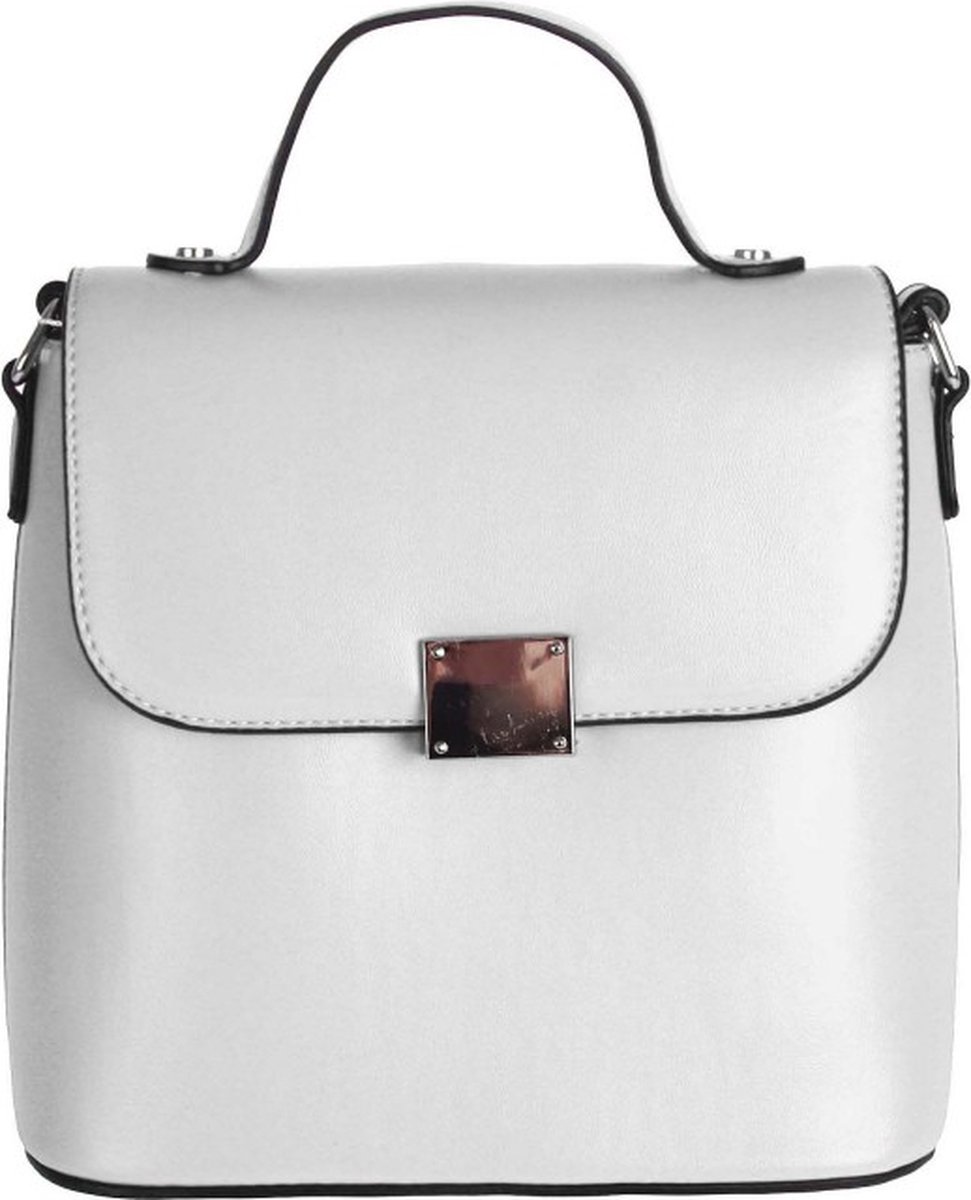 PROMO Communie Moederdag Bruiloft - Michelle Moon - Dames Handtas PROMO! Compact - Natural Wit – Stijlvol, praktisch & origineel – HandbagsUniverse