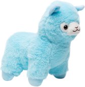 Lama - Knuffel - Alpaca Knuffeldier - Pluche - Lichtblauw - 26 cm