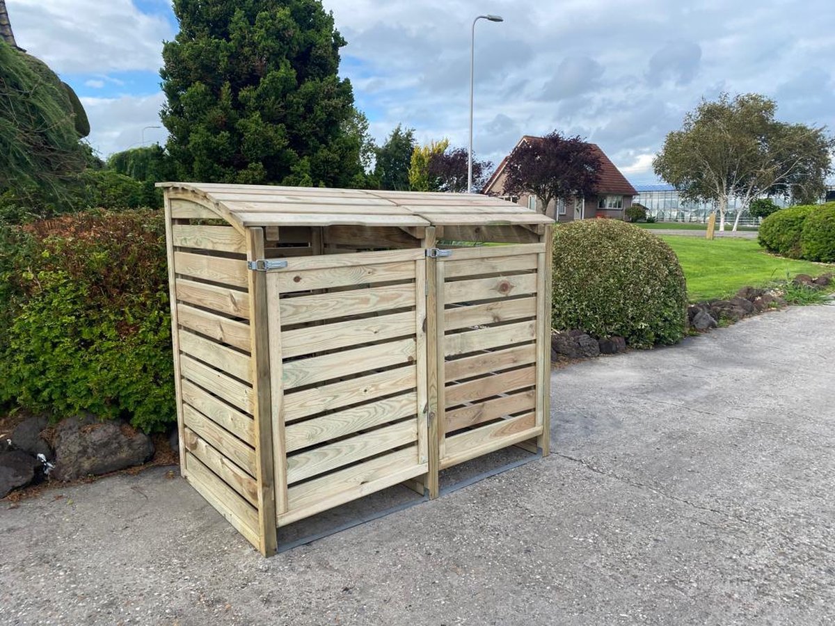 Kliko ombouw 1 container t/m 240L geïmpregneerd hout - Dé nr.1 in