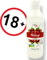 Love Stim - massage/glijmiddel - Cherry - Kers geur 250ml