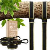 Rhino Tree Swing Attachment Kit - 2x 4ft banden, 1270kg (SGS gecertificeerd), 2 gratis karabijnhaken - Snelle en gemakkelijke manier om elke schommel op te hangen