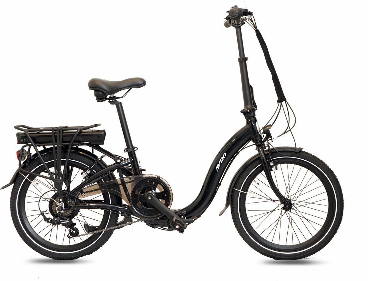 Avon Elektrische Vouwfiets 7 Speed Zwart Gratis Rijklaar Bezorgd