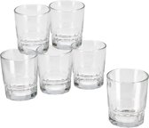 12x Morceaux de verres à eau / verres à boire transparent 256 ml - Verres à boire / verre à eau / verre à gobelet